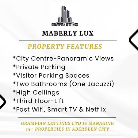 애버딘 Maberly Lux - Grampian Lettings Ltd 아파트 외부 사진
